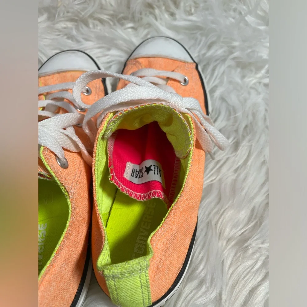 Converse All Star‎ Light Orange Double Tongue Sneaker junior Size 4